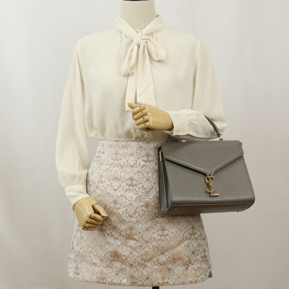 Saint Laurent Cassandra Top Handle Medium Gray - Picture 8 of 9